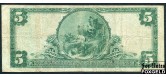 США National Bank Notes 5 долларов 1906 Crocker ND 3555. SERIES OF 1902. Пдпс.: Vernon Treat F Fr600 35000 РУБ
