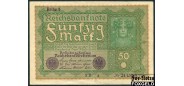 Германия Reichsbank 50 марок 1919 Reihe 1 VF+ Ro:62a 350 РУБ