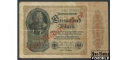 Германия Reichsbank 1 Mrd. Mark 1923 Ндпч. На 1000 марках.в/з 1000M Тип. C (Неустановленна) VG Ro:110b 200 РУБ