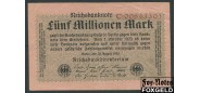 Германия Reichsbank 5 Mio. Mark 1923 20. August 1923.   Reichsdrukerei VF+ Ro:104a 250 РУБ