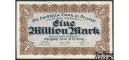 Sachsischen Bank zu Dresden 1 Mio. Mark 1923  aF SAX19b 300 РУБ
