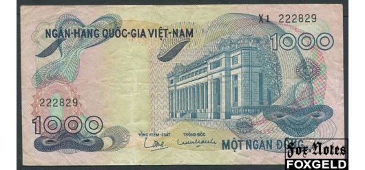 Вьетнам Южный 1000 донгов ND(1972)  aVF P:28a 300 РУБ
