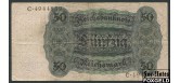Германия Reichsbank 50 Reichsmark 1924 10. Oktober 1924. VF Ro:170а 3500 РУБ