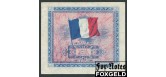 Франция 2 франка 1944 Военный выпуск ФЛАГ Типография Bureau of Engraving and Printing aXF P:114a 650 РУБ
