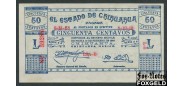 Estado de Chihuahua Мексика 50 сентаво 1914  UNC P:S527 2000 РУБ