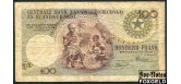 Бельгийское Конго Banque Centrale du Congo Belge et du Ruanda-Urundi 100 франков 1955 15.01.55.. VG - aF P:33a 5000 РУБ