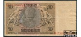 Германия Reichsbank 20 рейхсмарок 1929 1 тип (металлография) F Ro:174a 400 РУБ