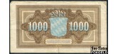 Bayerische Notenbank 1000 Mark 1922  VG-aF BAY5a 950 РУБ