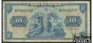 ФРГ Bank Deutscher Lander 10 марок 1949  F Ro:258 3000 РУБ