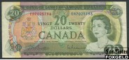 Канада Bank of Canada 20 долларов 1969 Sign. Beattie-Rasminsky aVF P:89а 4500 РУБ
