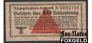 Oberkommandos der Wehrmacht 10 Reichspfennig 1939 Лагерные деньги военнопленных aVF Ro:513 3000 РУБ