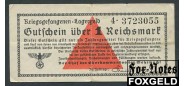 Oberkommandos der Wehrmacht 1 Reichsmark 1939 Лагерные деньги военнопленных Ro:518 4.3723055