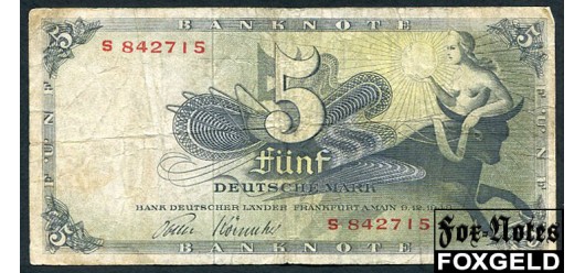 ФРГ Bank Deutscher Lander 5 Mark 1948  F Ro:252a 8000 РУБ