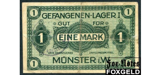 KGL Gefangenenlager I. Munster Westfalen. Лагерь военнопленных 1 Mark ND  F Ti:05.10B 1000 РУБ