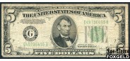 США Federal Reserve Note 5 долларов 1934 SERIES OF 1934 C. Julian Snyder G7 (FRB Chicago) F Fr:1959G 2000 РУБ