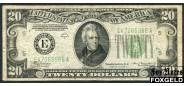 США Federal Reserve Note 20 долларов 1934 SERIES OF 1934 A. Julian Morgenthau E5 (FRB Richmond) F Fr:2055E 5200 РУБ