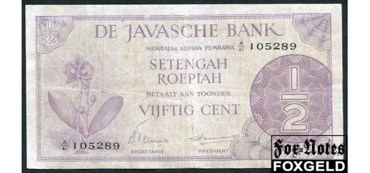 Нидерландская Индия De Javasche Bank 50 центов 1948  F P:97 1300 РУБ