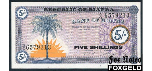 Биафра 5 шиллингов ND(1967)  UNC P:1 1500 РУБ