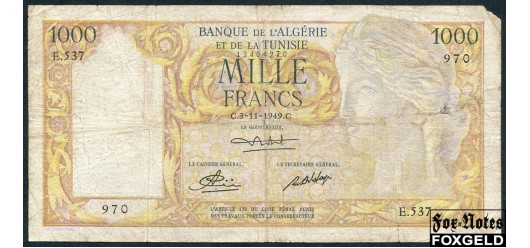 Алжир 1000 франков 1949 C.3-11-1949.C VG P:107a 5500 РУБ