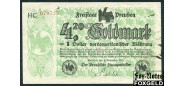 Freistaat Preussen 4,20 Goldmark 1923 Wz Schalangenlinien  PRS9a HC079725
