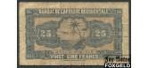 Французская Западная Африка 25 франков 1942  VG P:30a 2000 РУБ