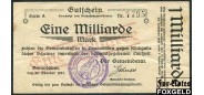 Brunndobra Sachsen 1 Mrd. Mark 1923 Gemeinde 27.10.1923 VF В7:637.b 1200 РУБ